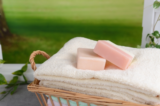 石鹼　タオル