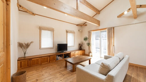 吹き抜けのあるリビング　モデルルーム