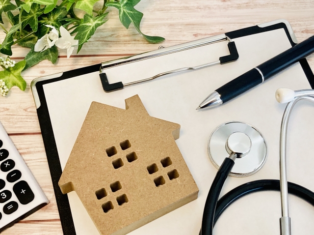 クリップボード ペン 家 聴診器